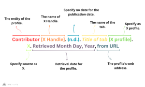 How to cite X Profile in APA