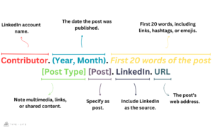 HOW TO CITE LINKEDIN POST IN APA